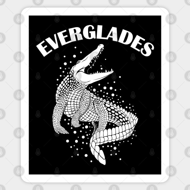 Alligator Silhouette | Everglades Sticker by TMBTM